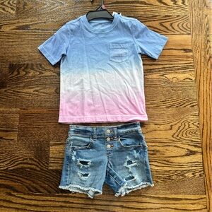 Girls Tee and Shorts